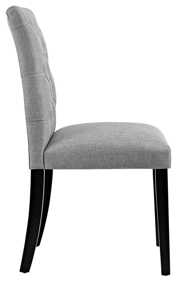 Modern Contemporary Urban Design Kitchen Room Dining Chair, Gray Gray, Fabric