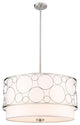 Zlite 197-24BN 4-Light Pendant, White