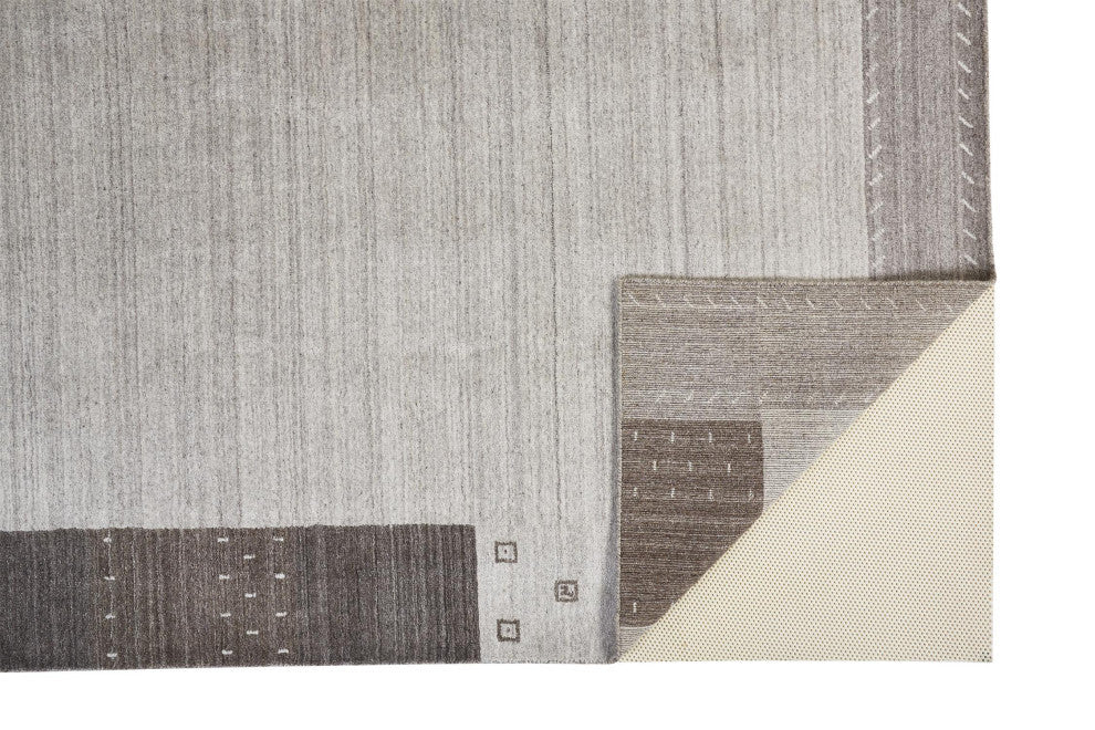 Weave & Wander Yurie Rug, Light Gray, 7'9"x9'9"