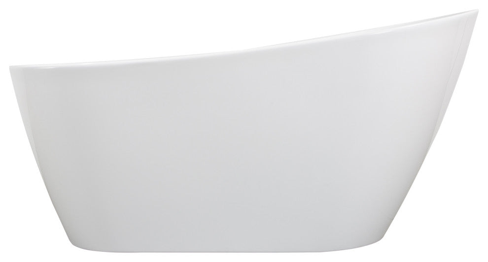 Acrylic Freestanding Soaking Bathtub, 67"