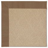 Zoe-Cane Wicker Machine Tufted Rectangle Rug, Cafe, 2'x3'