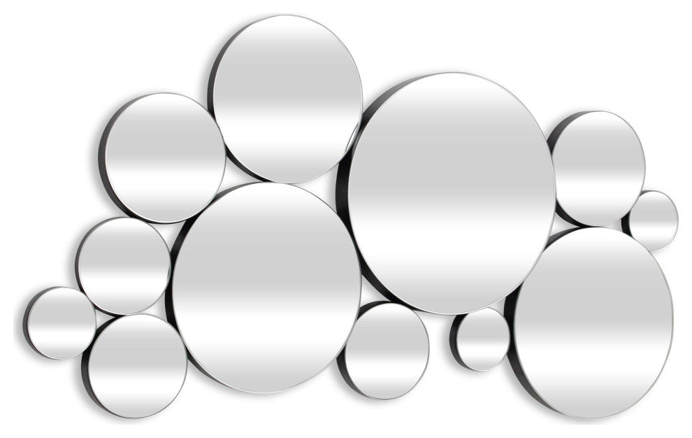 Benuve Abstract Multipane Accent Wall Mirror