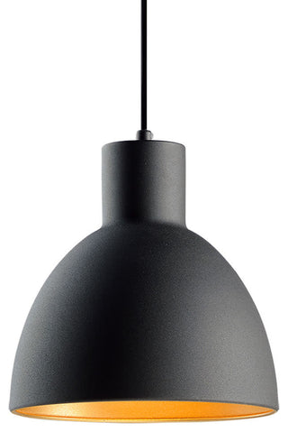 Maxim 11022 Cora 1 Light 9" Pendant - Black / Gold
