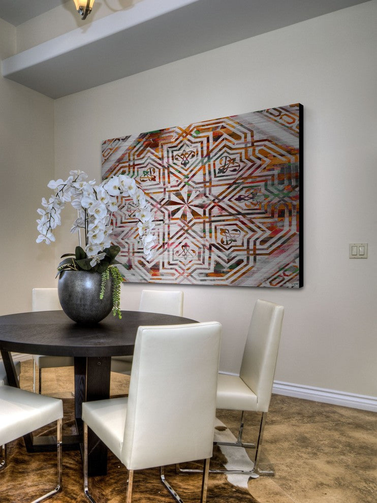 "Fekroun" Print on Brushed Aluminum, 60"x40"