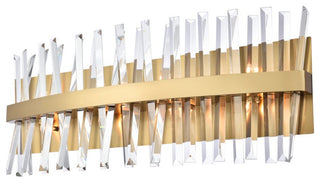 Modern Satin Gold 8-Light Bath Sconces