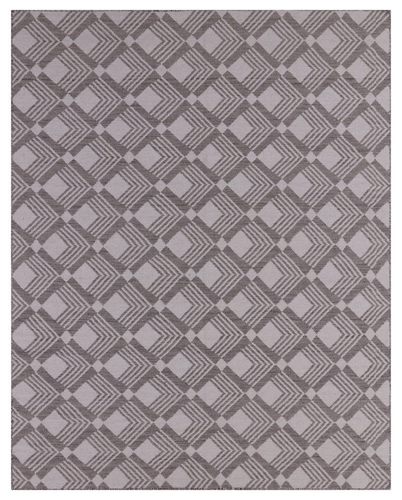 8' 1" X 10' 1" Flat Weave Handmade Wool Rug Q8490