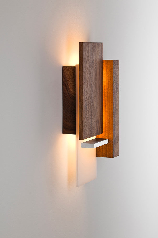 Vesper LED Wall Sconce, Oiled Walnut