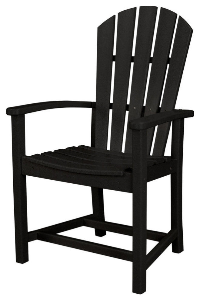 Polywood Palm Coast Dining Chair, Black