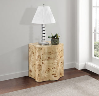 Zaire End Table, Beige