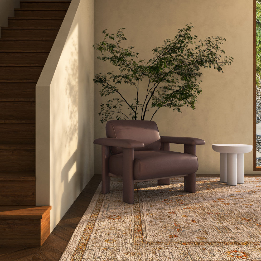 Marcello Lounge Chair Dark Brown