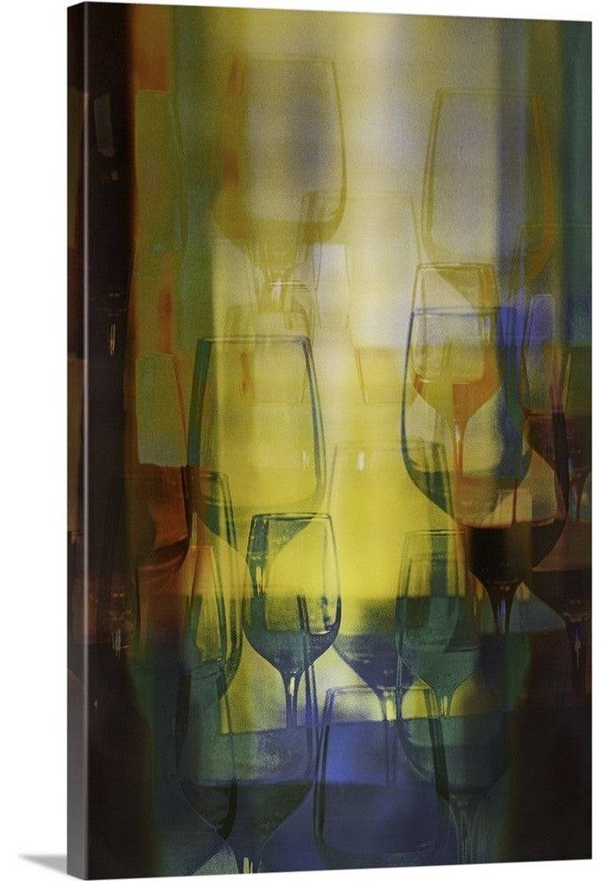 "Liquid Light" Wrapped Canvas Art Print, 16"x24"x1.5"