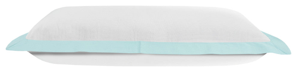 Icy Empire Bordered Throw Pillow, 14"x36"