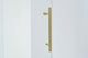 56"“60"Wx76" Frameless Sliding Shower Door With Clear Glass, Brushed Gold
