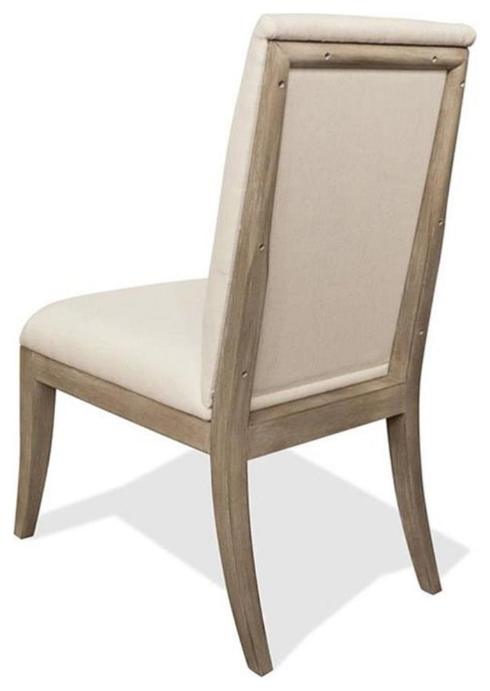 Riverside Furniture Sophie Upholstered Dining Side Chair in Natural (Set of 2)