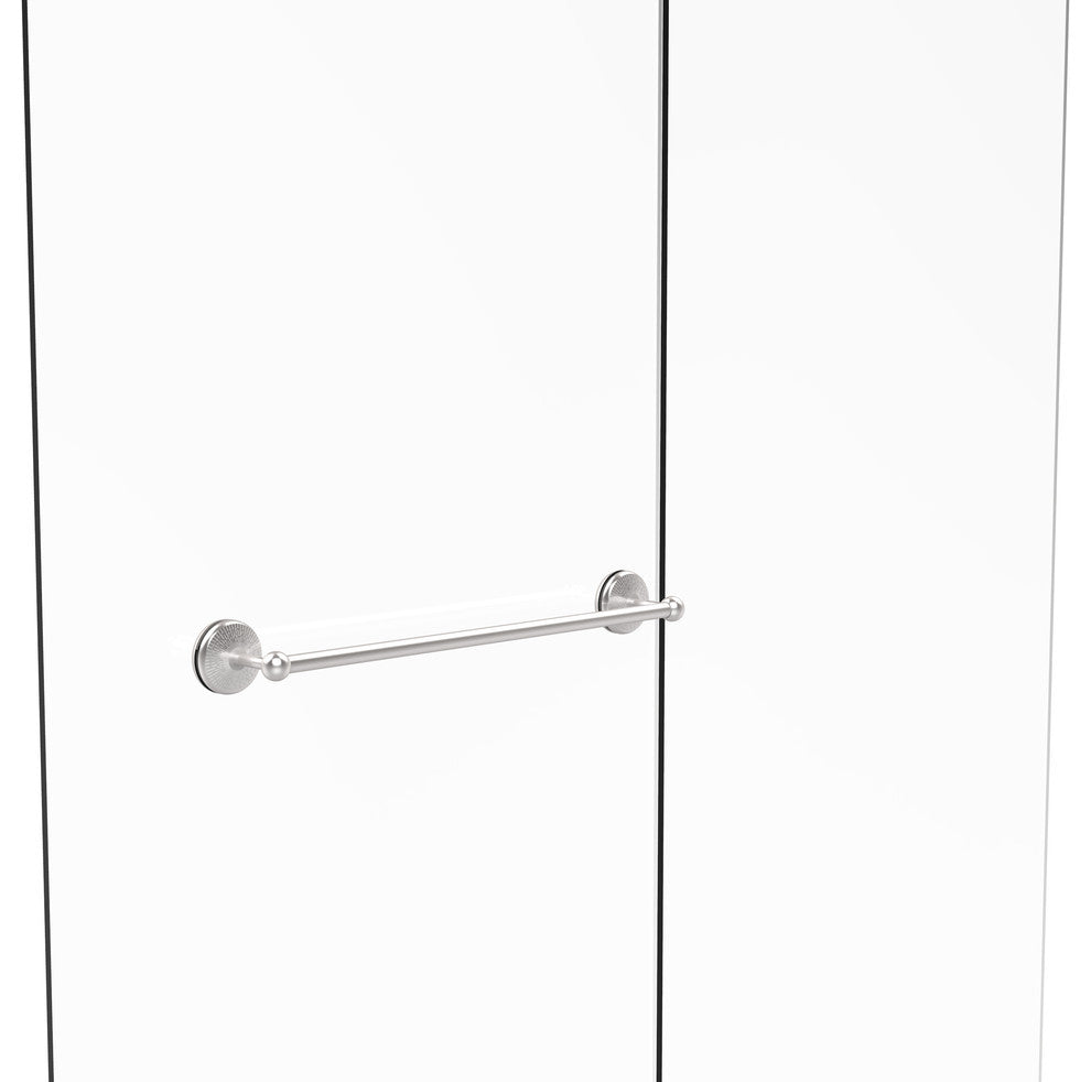 Monte Carlo 24" Shower Door Towel Bar, Satin Chrome