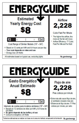 Hunter 5930 Aker 36\" 3 Blade Indoor Ceiling Fan - Blades and LED - White