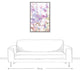 Lavender Floral Watercolor 24x36 White Floating Framed Canvas
