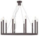 Hercules Chandelier, Bronze