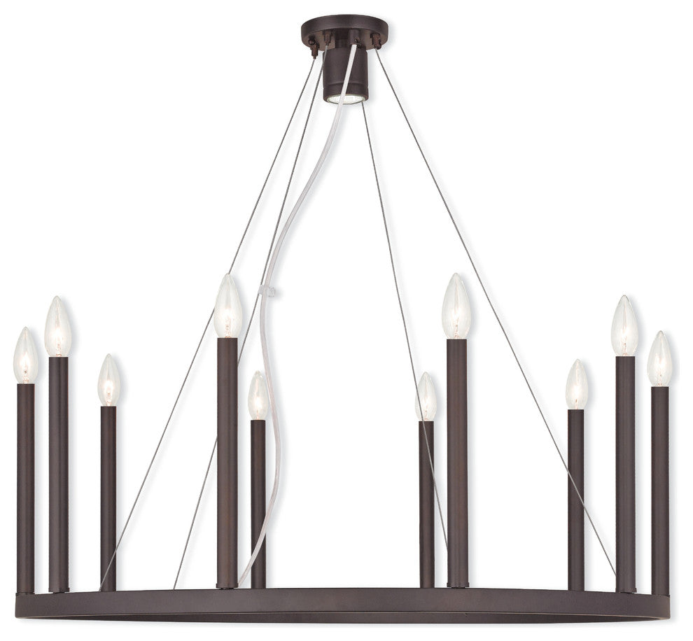 Hercules Chandelier, Bronze