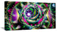 Colorful Exotic Whirlpool Flower, Floral Canvas Art Print, 32"x16"