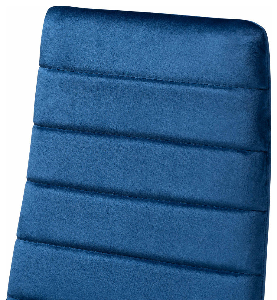 Seal Glamour 4-Piece Dining Chairs, Navy Blue