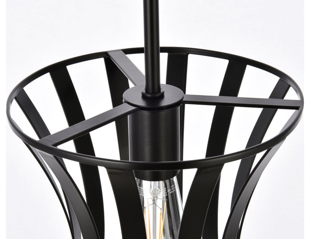 Leah 1-Light Pendant, Black