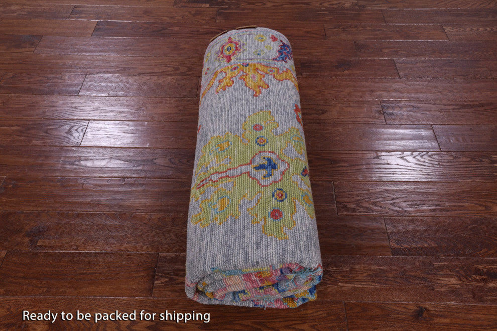Turkish Oushak Handmade Wool Rug 6' 0" X 8' 9" - Q14843
