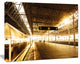 Train at Railway Station with Sunlight, Landscape Canvas Art Print, 60x40