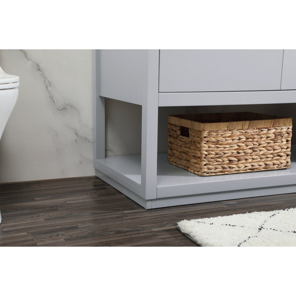 Elegant Decor Larkin Bathroom Vanity Grey