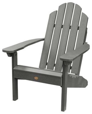 2 Classic Westport Adirondack Chairs with Side Table, Coastal Teak