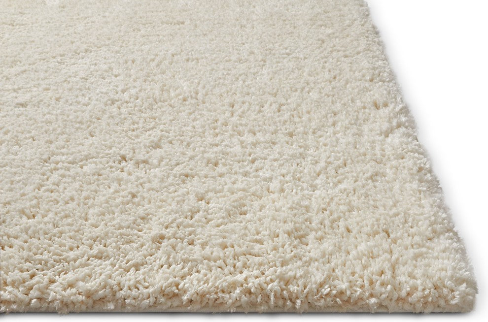 Well Woven Nomad Plain Modern White Moroccan Shag Soft Area Rug 2' x 3'