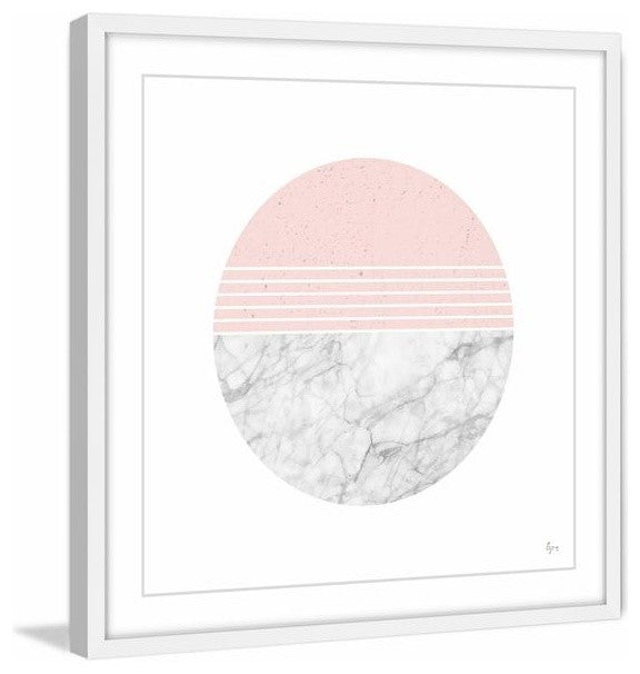 "Ions Effect" Framed Painting Print, 24"x24"