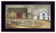 "The Old Stone Barn" By Billy Jacobs, Printed Wall Art, Black Frame