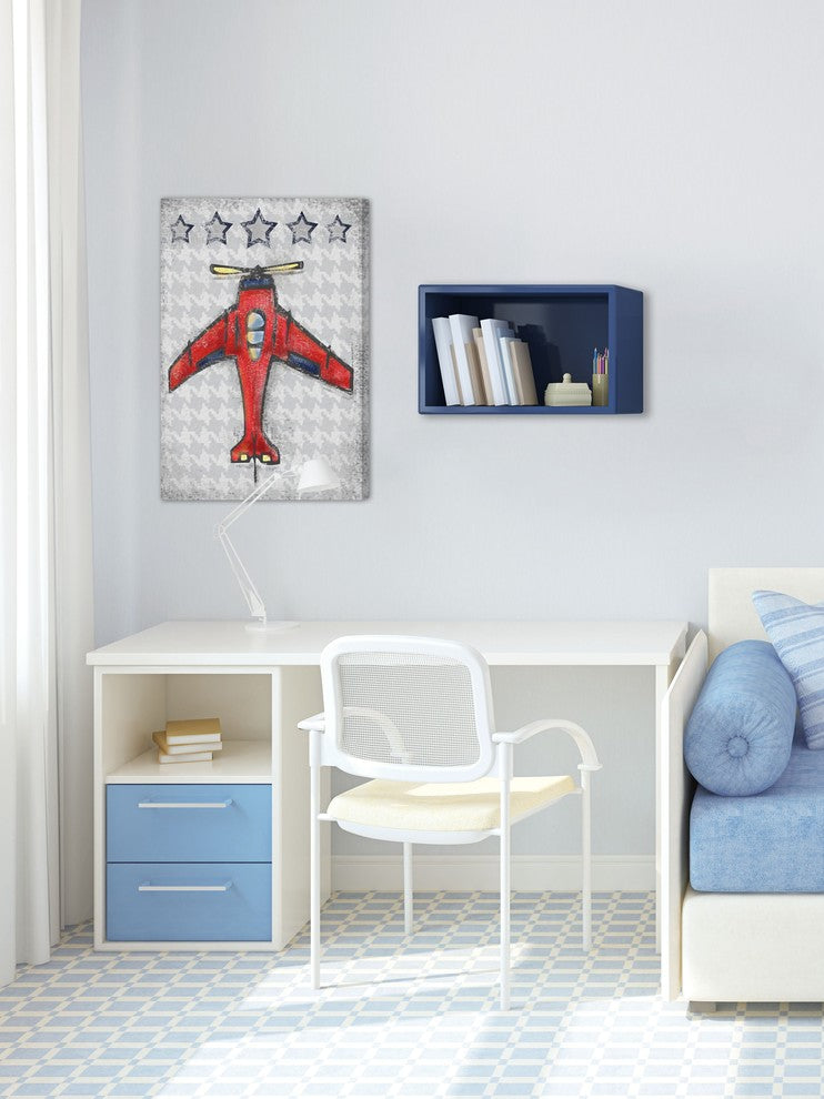 Marmont Hill, "Red Plane" by Reesa Qualia Painting on Wrapped Canvas, 20x30