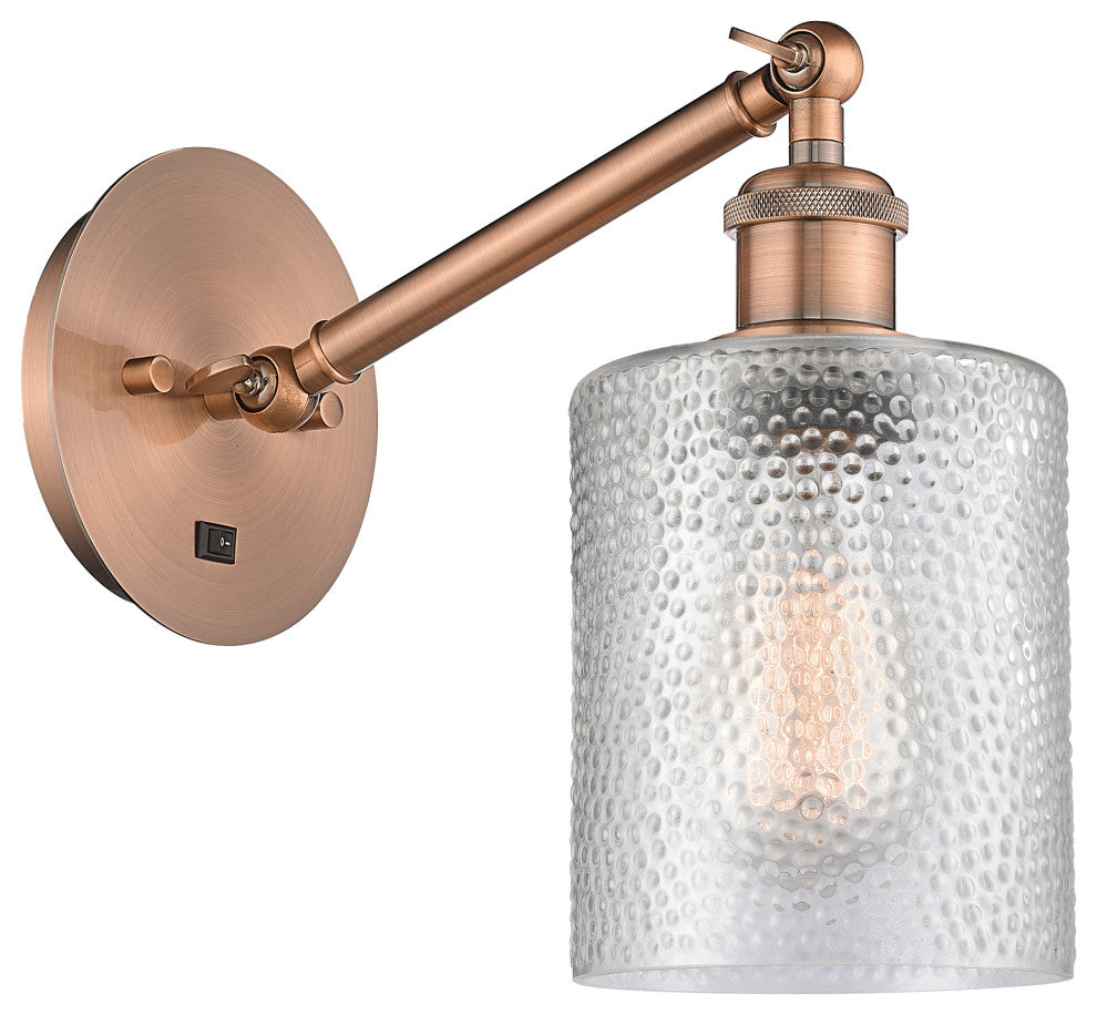 Innovations 317-1W-AC-G112-LED 1-Light Sconce, Antique Copper