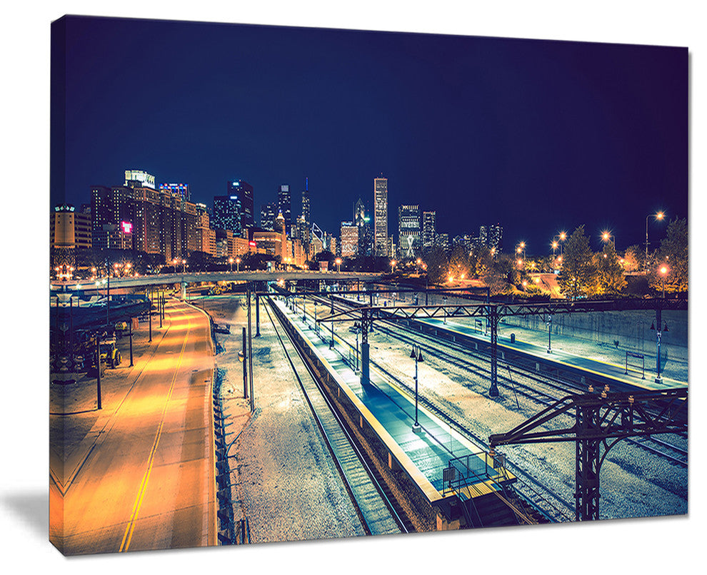 "Welcome in Chicago Highway Traffic" Canvas Print20"x12"