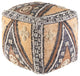 Surya Luanda Pouf 18"H X 18"W X 18"D Black