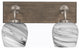 Oxbridge, Bath Bar, Graphite & Painted Distressed Metal, 6" Onyx Swirl