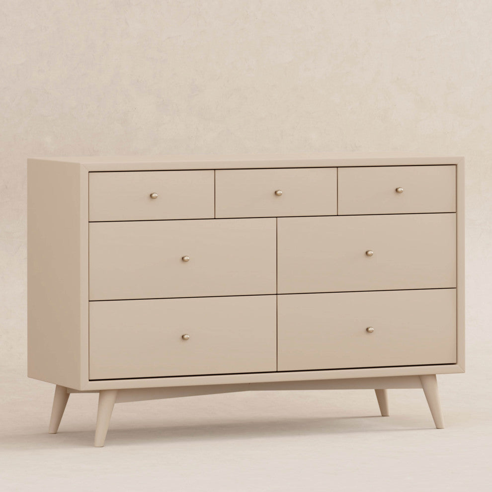 Palma 7-Drawer Assembled Double Dresser, Taupe