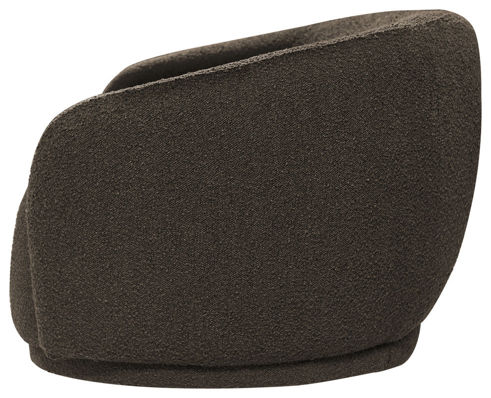 Hyde Boucle Fabric Upholstered, Brown, Sofa