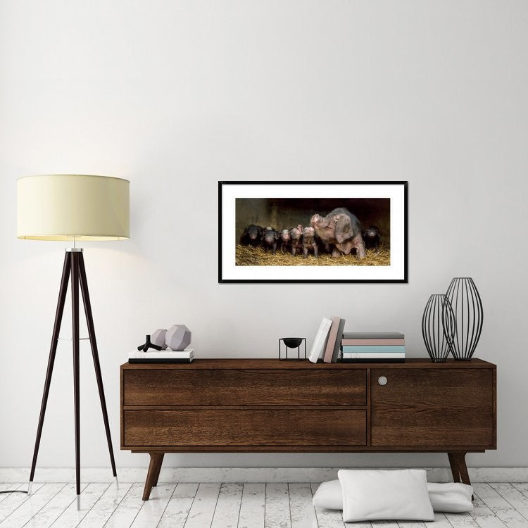 "The Wrinkled Ones" Framed Digital Print by Gert Van Den, 44x24"
