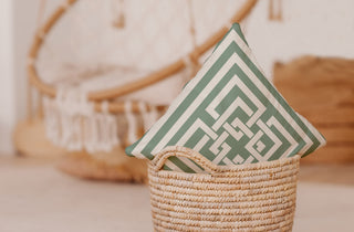 20x20" Bowling Pins Nautical Decorative Indoor Pillow, Sage