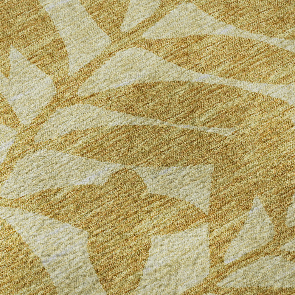 Addison Premium Washable Mayfield AMF111 Yellow 10' x 14' Rug