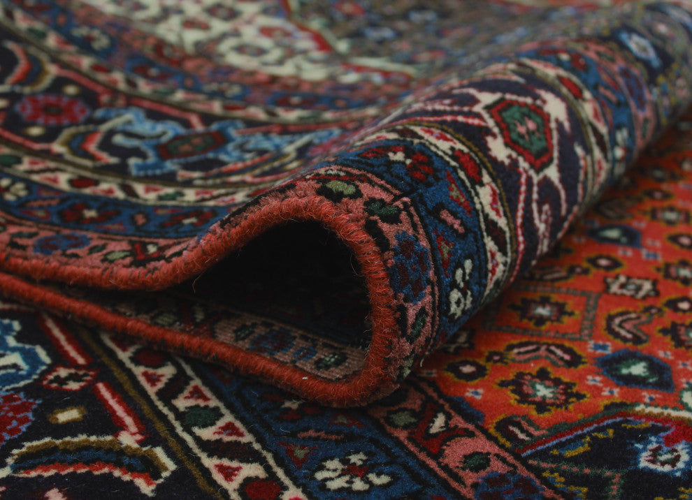 Fine Vintage Distressed Anar Rust Rug