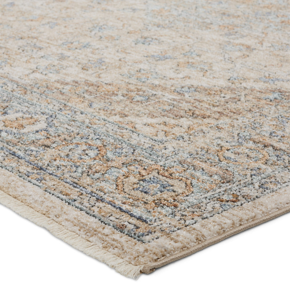 Jaipur Living Heir Medallion Beige/ Blue Area Rug 4'X6'
