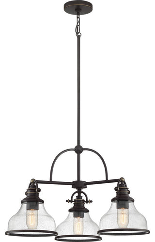 Grant 3-Light Chandelier, Palladian Bronze