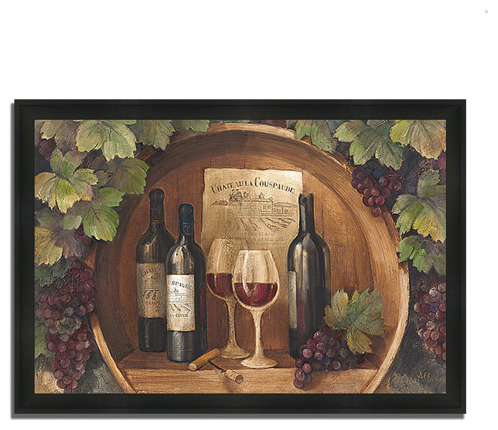"At The Winery" By Albena Hristova, Framed Painting Print, Ready To Hang