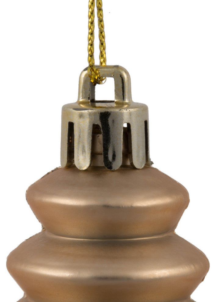Vickerman 7" Finial 4 Finish Asst 8/Bx, Cafe Latte, 7"