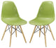 Pyramid Dining Side Chairs Set of 2-Light Green
