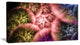 Biblical Sky with Multi Color Clouds, Abstract Wall Art Canvas, 32x16